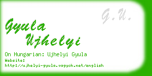 gyula ujhelyi business card